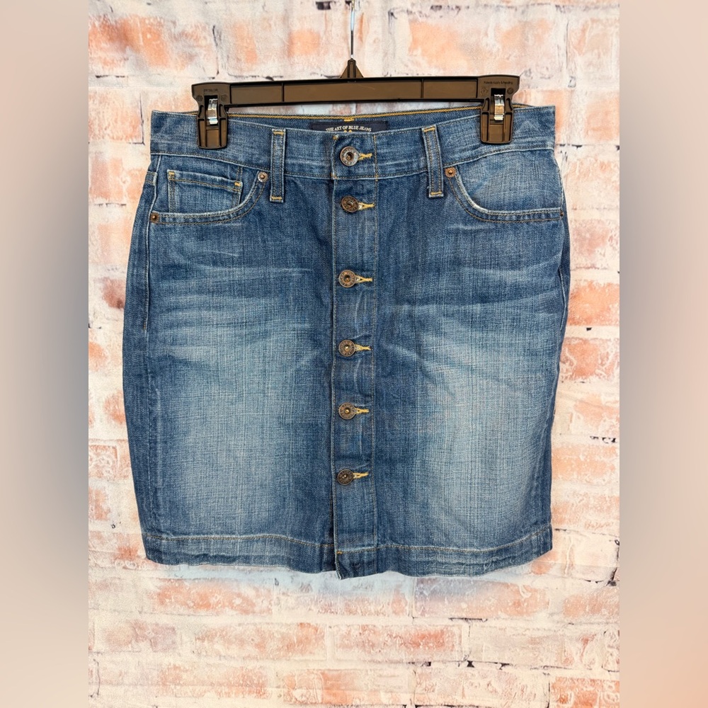 Lucky Brand Blue Denim Pencil Skirt